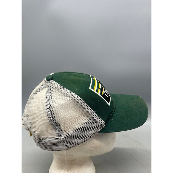 New era genuine merchandise ball cap Oakland picture mesh green white READ - Picture 8 of 14